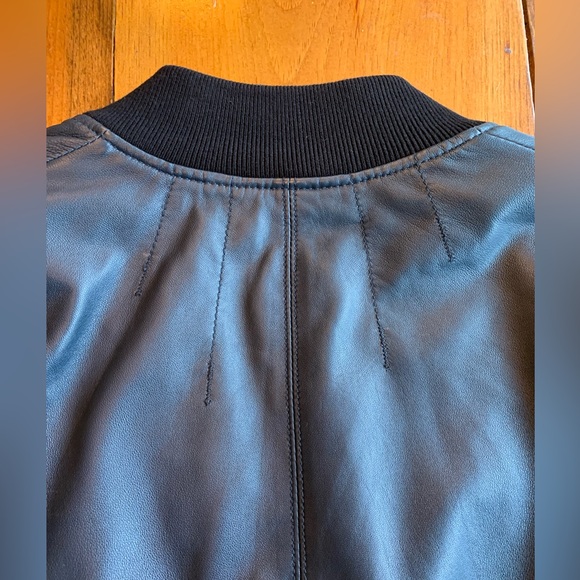 Cut25 blue leather jacket. Size 4 - Picture 9 of 11